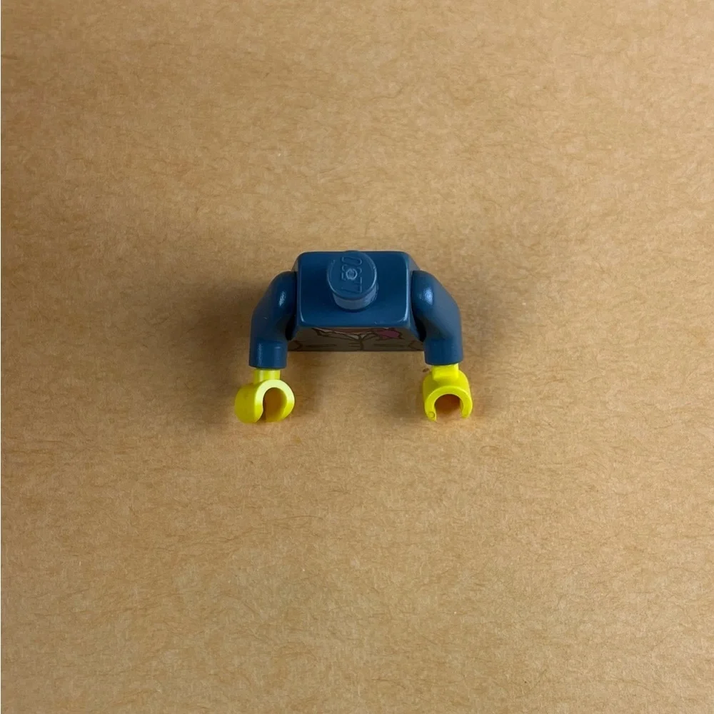 Lego Minifigure Suit Torso with Purple Hanker-chief 2”